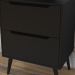 Gabinete Para Banheiro 60 cm Com 2 Gavetas BN3639 Preto Tecno Mobili