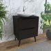 Gabinete Para Banheiro 60 cm Com 2 Gavetas BN3639 Preto Tecno Mobili