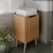 Gabinete Para Banheiro Pes Palito 1 Porta BN3641 Amendoa Tecno Mobili