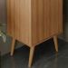 Gabinete Para Banheiro Pes Palito 1 Porta BN3641 Amendoa Tecno Mobili