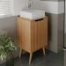 Gabinete Para Banheiro Pes Palito 1 Porta BN3641 Amendoa Tecno Mobili