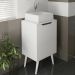 Gabinete Para Banheiro Pes Palito 1 Porta BN3641 Branco Tecno Mobili