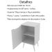 Gabinete Para Banheiro Pes Palito 1 Porta BN3641 Branco Tecno Mobili
