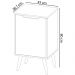 Gabinete Para Banheiro Pes Palito 1 Porta BN3641 Branco Tecno Mobili