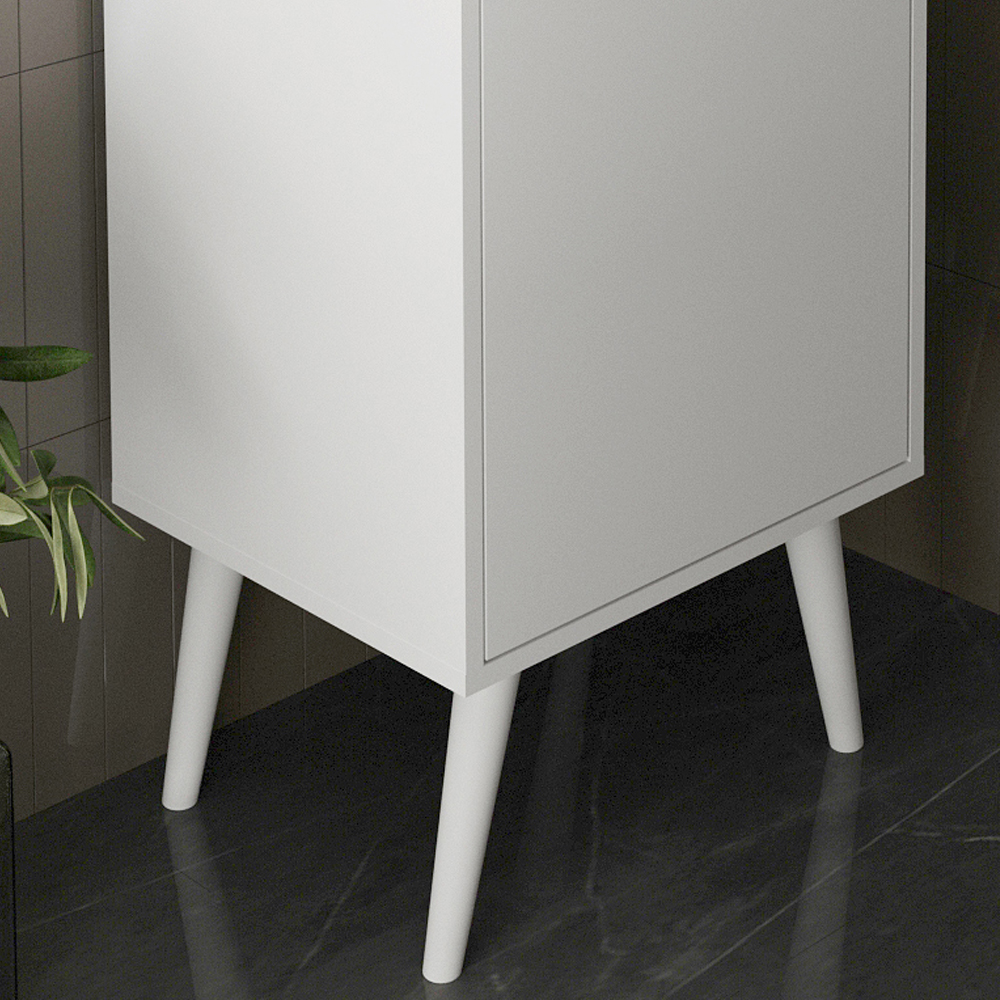 Gabinete Para Banheiro Pes Palito 1 Porta BN3641 Branco Tecno Mobili