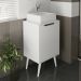 Gabinete Para Banheiro Pes Palito 1 Porta BN3641 Branco Tecno Mobili