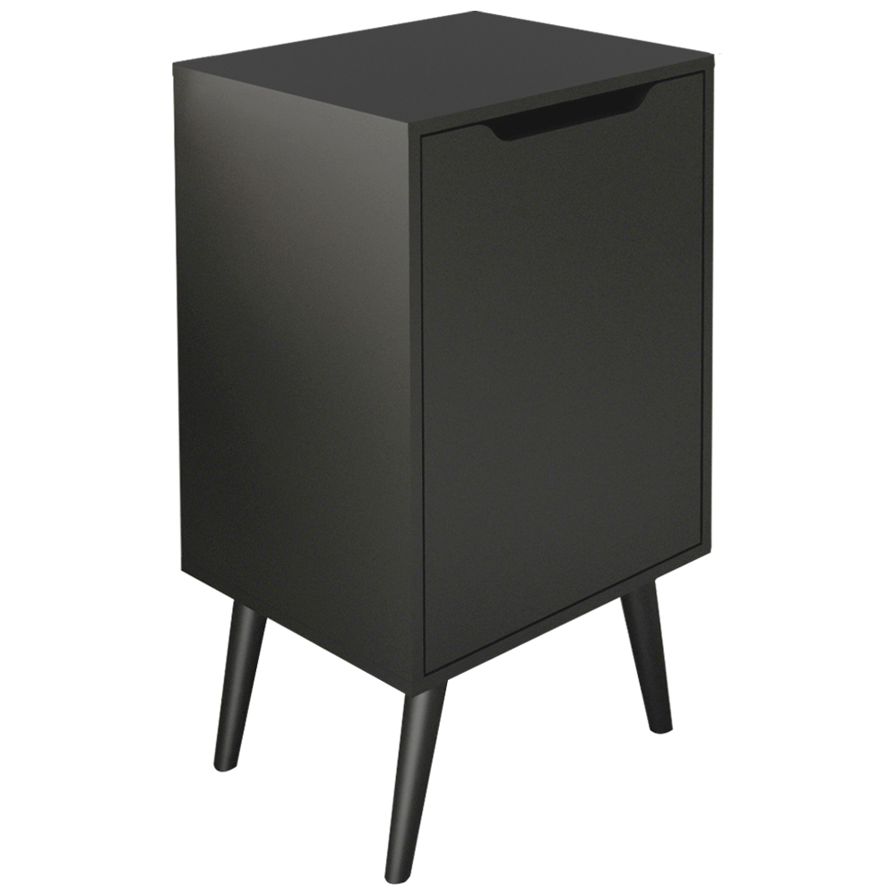 Gabinete Para Banheiro Pes Palito 1 Porta BN3641 Preto Tecno Mobili