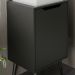 Gabinete Para Banheiro Pes Palito 1 Porta BN3641 Preto Tecno Mobili