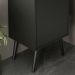 Gabinete Para Banheiro Pes Palito 1 Porta BN3641 Preto Tecno Mobili