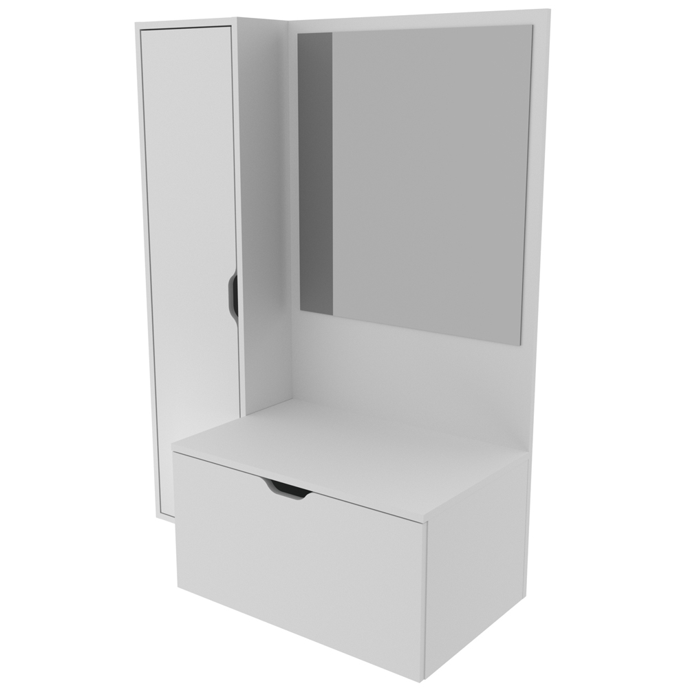 Gabinete Para Cuba De Banheiro Com Espelho BN3604 Branco Tecno Mobili