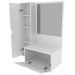 Gabinete Para Cuba De Banheiro Com Espelho BN3604 Branco Tecno Mobili