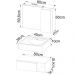 Gabinete Suspenso Com Cuba E Espelheira BN3600x01x02 Amendoa Tecno Mobili