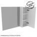Gabinete Suspenso Com Cuba E Espelheira BN3600x01x02 Branco Tecno Mobili