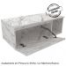 Gabinete Suspenso Com Cuba E Espelheira BN3600x01x02 Marmore Branco Tecno Mobili