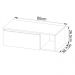 Gabinete Suspenso Para Banheiro 1 Porta BN3601 Branco Tecno Mobili