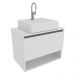 Gabinete Suspenso Para Cuba De Banheiro BN3606 Branco Tecno Mobili