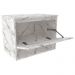 Gabinete Suspenso Para Cuba De Banheiro BN3606 Marmore Branco Tecno Mobili