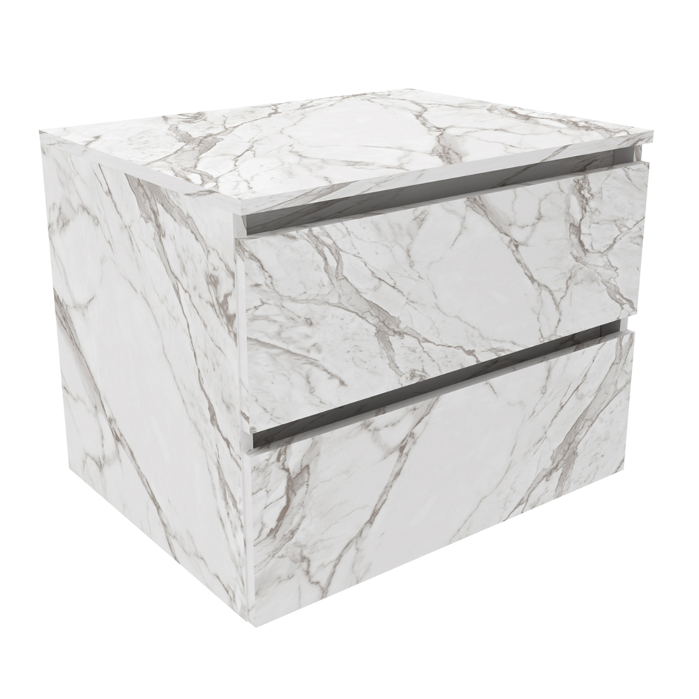 Gabinete Suspenso Para Cuba De Banheiro BN3607 Marmore Branco Tecno Mobili