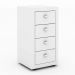 Gaveteiro 4 Gavetas ME4133 Branco - Tecno Mobili
