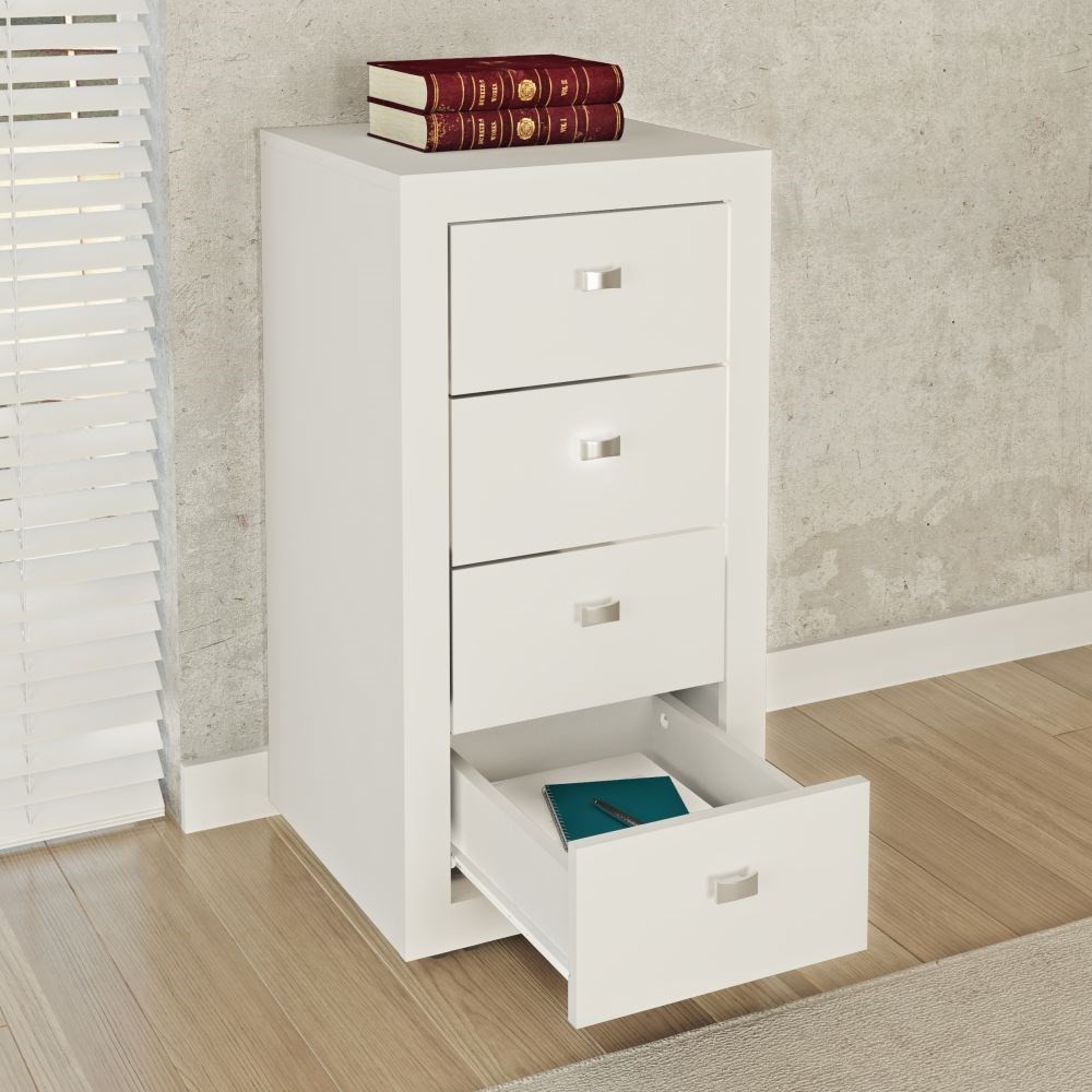 Gaveteiro 4 Gavetas ME4133 Branco - Tecno Mobili