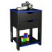 Gaveteiro Gamer 2 Gaveta ME4163 Preto Azul Tecno Mobili