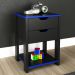 Gaveteiro Gamer 2 Gaveta ME4163 Preto Azul Tecno Mobili