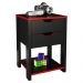 Gaveteiro Gamer 2 Gaveta ME4163 Preto Vermelho Tecno Mobili