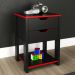 Gaveteiro Gamer 2 Gaveta ME4163 Preto Vermelho Tecno Mobili