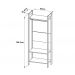 Guarda Roupa Modulado Closet AZ1029 Branco Nogal Tecno Mobili