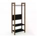 Guarda Roupa Modulado Closet AZ1029 Preto Nogal Tecno Mobili