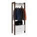 Guarda Roupa Solteiro Closet AZ1011 Branco/Nogal - Tecno Mobili