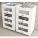 Kit 02 Carrinhos Organizador De Maquiagem PE2009 Branco Tecno Mobili