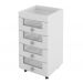 Kit 02 Carrinhos Organizador De Maquiagem PE2009 Branco Tecno Mobili