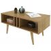 Mesa De Centro 02 Nichos MC2226 Natural Tecno Mobili