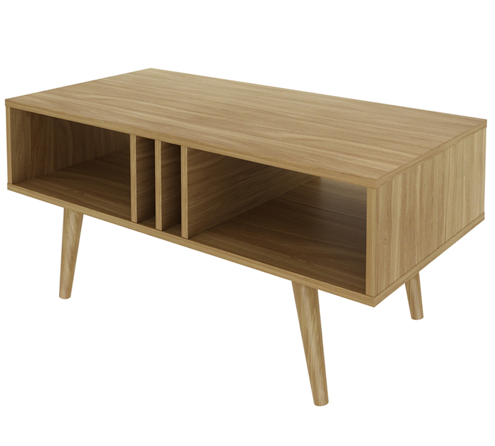 Mesa De Centro 02 Nichos MC2226 Natural Tecno Mobili