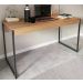 Mesa Escrivaninha 1 Gaveta Pes Tubular ME4156 Amendoa Preto Tecno Mobili