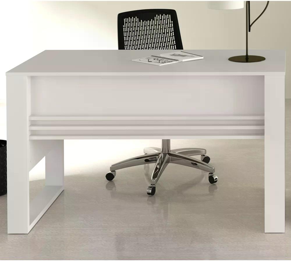 Mesa Escrivaninha Para Escritorio ME4146 Branco Tecno Mobili