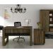Mesa Escrivaninha Para Escritorio ME4146 Nogal Preto Tecno Mobili