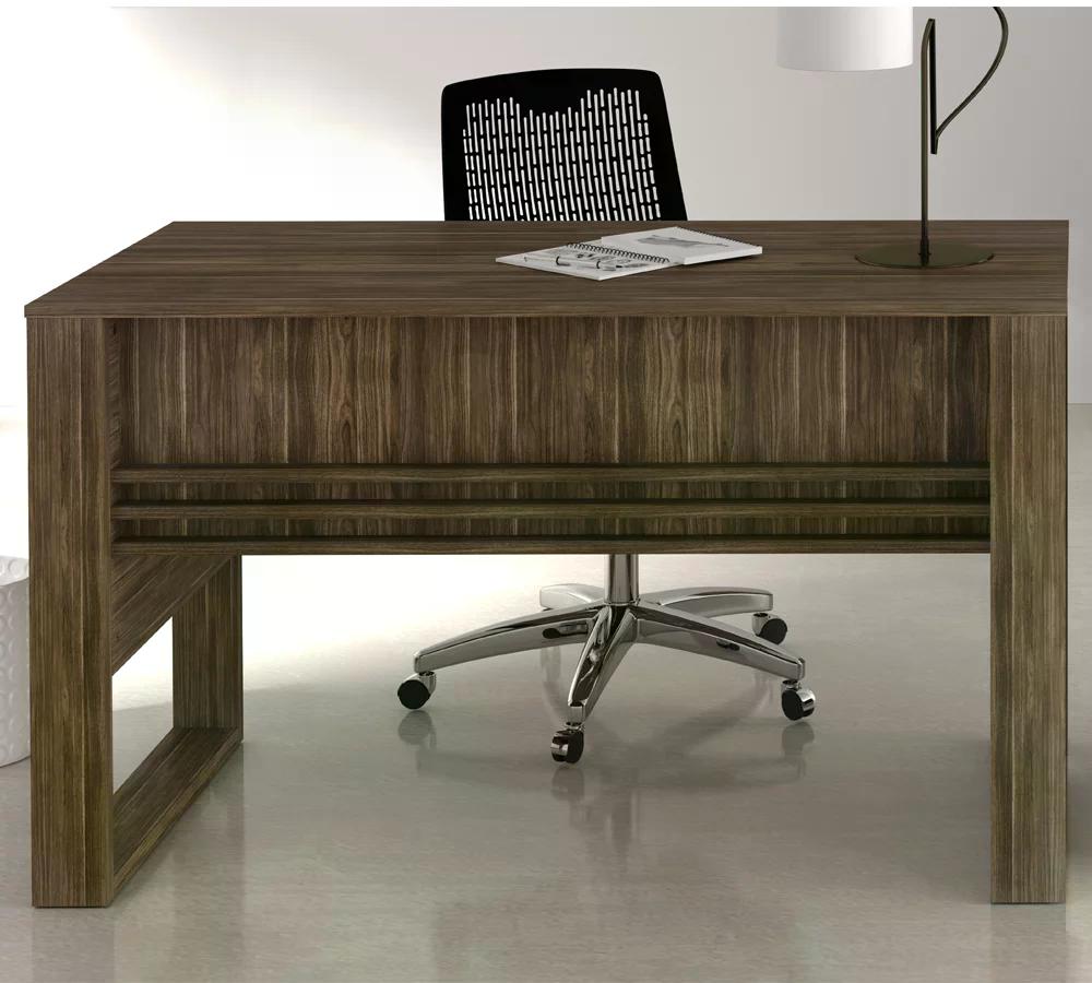 Mesa Escrivaninha Para Escritorio ME4146 Nogal Tecno Mobili