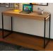 Mesa Escrivaninha Pes Tubular ME4160 Amendoa Preto Tecno Mobili