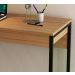 Mesa Escrivaninha Pes Tubular ME4160 Amendoa Preto Tecno Mobili