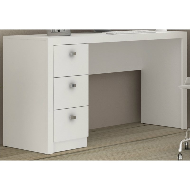 Mesa Para Computador 3 Gavetas ME4102 Branco - Tecno Mobili