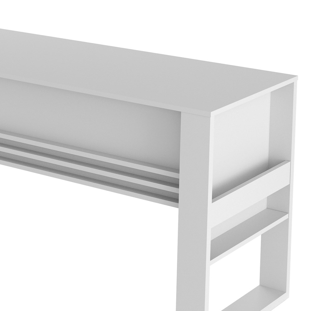 Mesa Para Computador Escrivaninha ME4146 Branco - Tecno Mobili