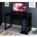 Mesa Para Computador Gamer ME4161 Preto Azul Tecno Mobili