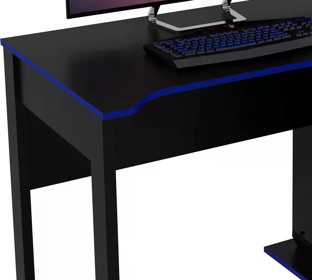 Mesa Para Computador Gamer ME4161 Preto Azul Tecno Mobili