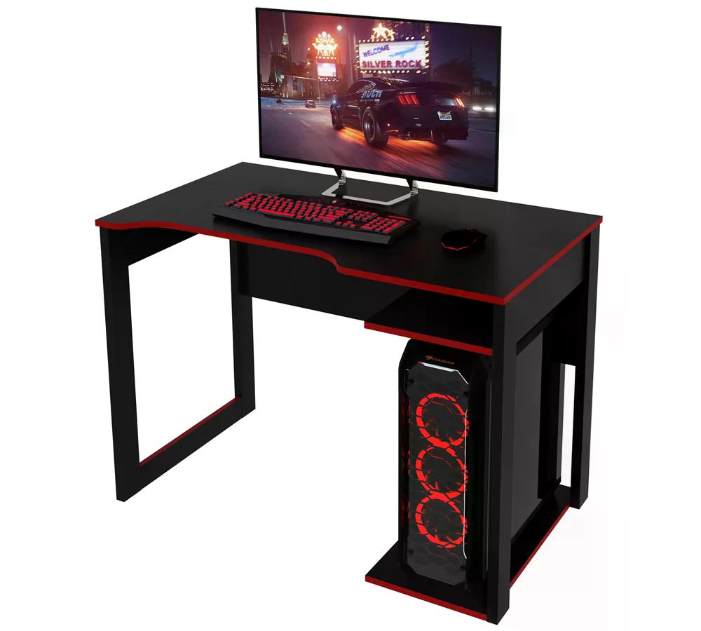 Mesa Para Computador Gamer ME4161 Preto Vermelho Tecno Mobili