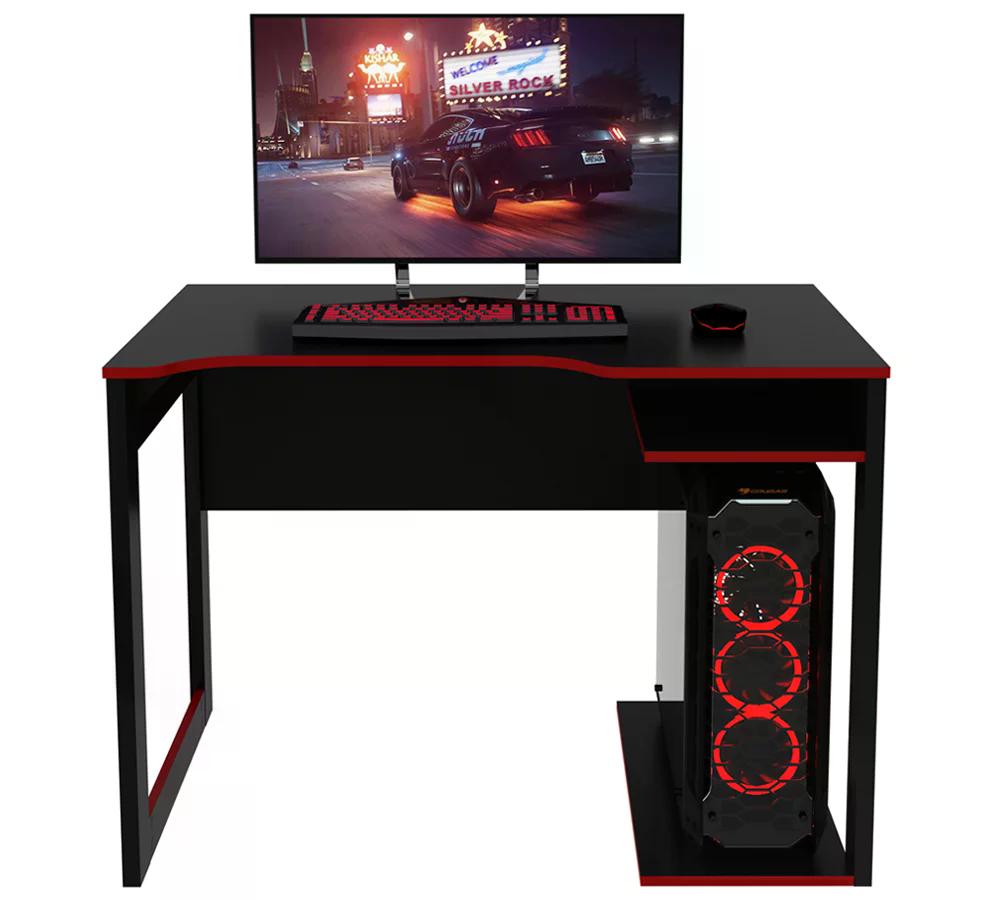 Mesa Para Computador Gamer ME4161 Preto Vermelho Tecno Mobili