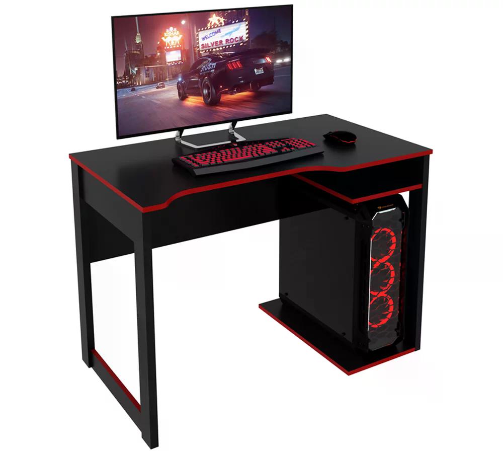 Mesa Para Computador Gamer ME4161 Preto Vermelho Tecno Mobili