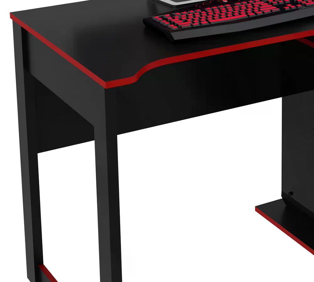 Mesa Para Computador Gamer ME4161 Preto Vermelho Tecno Mobili
