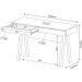 Mesa Para Escritório 2 Gavetas ME4128 Nogal - Tecno Mobili